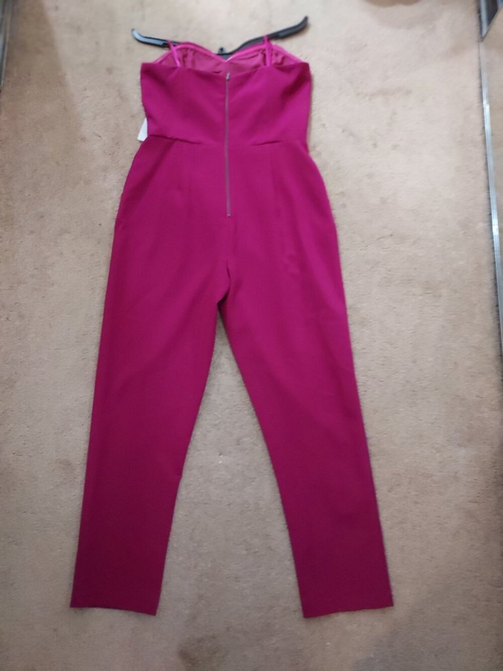 Magenta, strapless jumpsuit size M